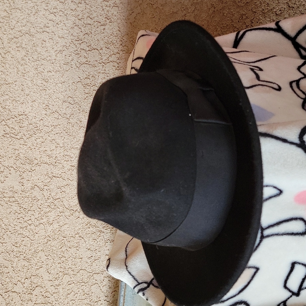 Classic Black Fedora Gangsta Bishop Wool Hat Hats in the Belfry
